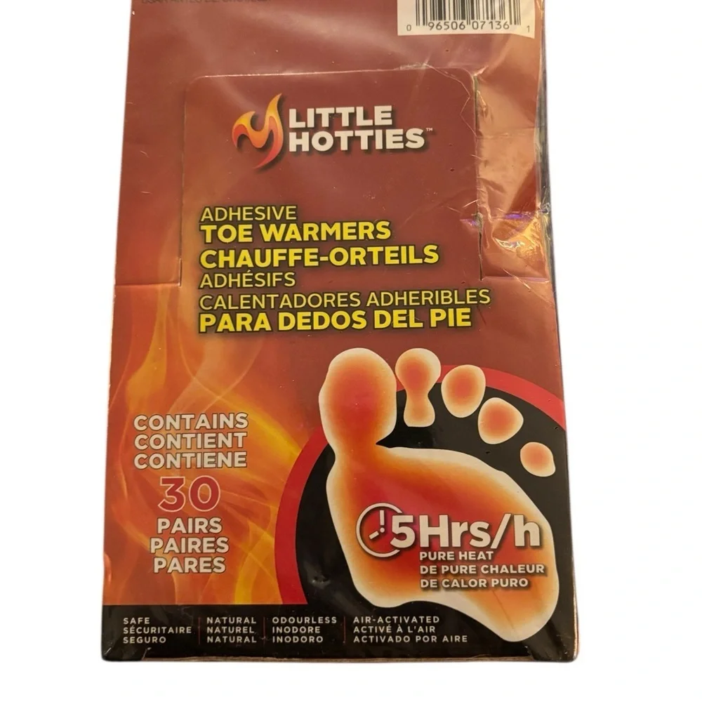 Little Hotties Adhesive Toe Warmers X 30 Pairs 5 Hour Pure Heat Outdoor Sports